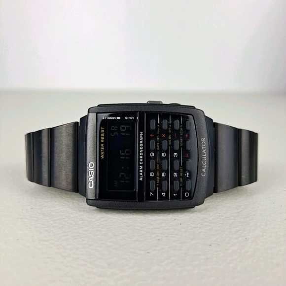 Casio Vintage Calculator Watch Black - Picture 2 of 6